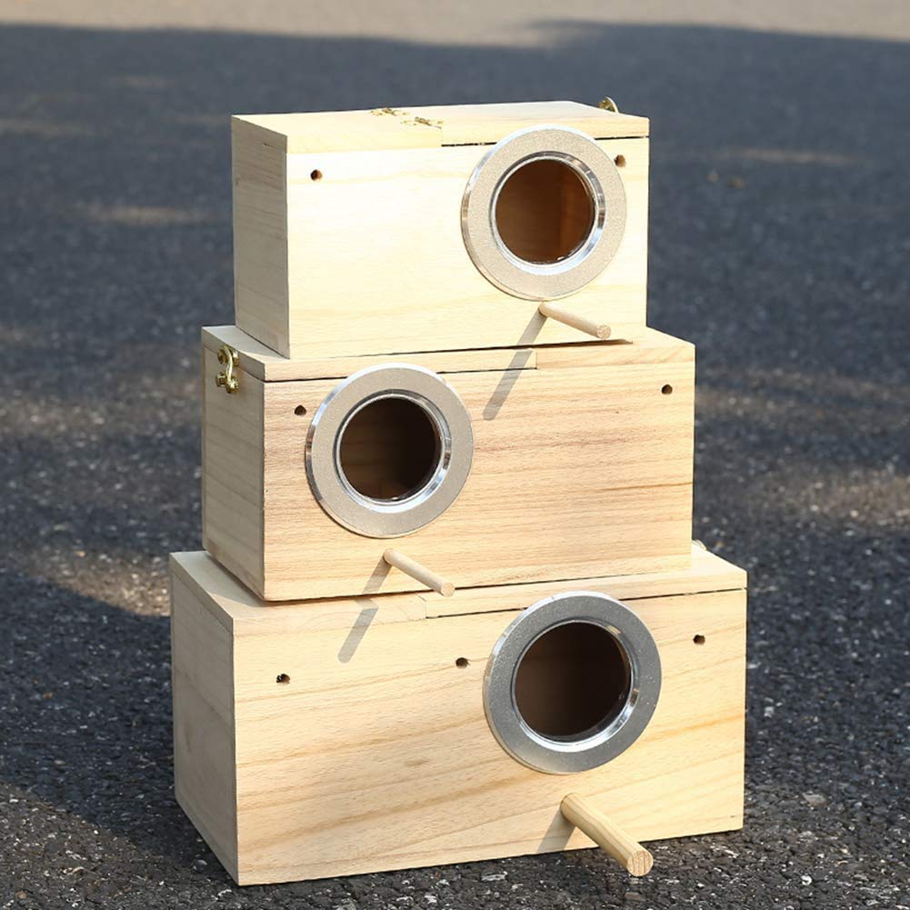 Gallery Detail: Mua Pet Wood Parakeet Nest Box Bird House Breeding Nesting