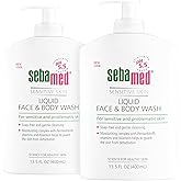 SEBAMED Liquid Face & Body Wash with Pump, 400ml, 2 Pack
