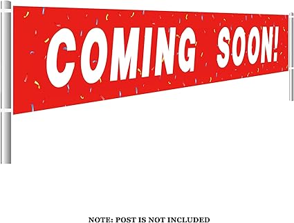Amazon Com Large Coming Soon Banner Business Sign Banner New