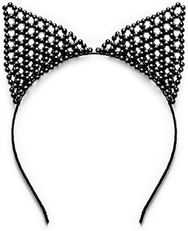 Meowingtons Beaded Cat Ears Headband