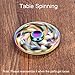 Opard Tri Rainbow Fidget Spinner R188 Central Bearing Colorful for Child and Adult (Zinc Alloy Whirlwind)
