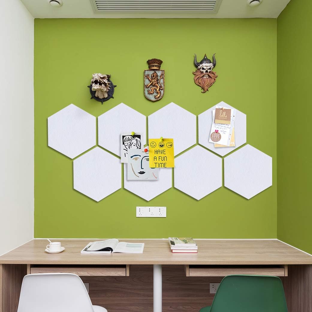 3Felt Hexagon Bulletin Board with 20 Pins - Image 3