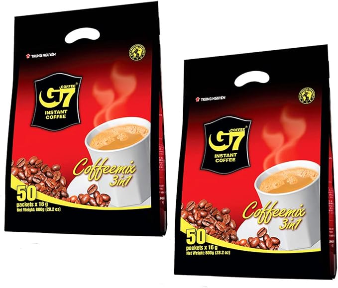 Amazon Trung Nguyen チュングエン G7インスタントコーヒー Coffeemix3in1 16g 50袋入り ベトナムコーヒー 2個セット 並行輸入品 Trung Nguyen 食品 飲料 お酒 通販