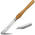 UF-SHARP 1 inch Skew Chisel, M2 Cryo High Speed Steel Wood Turning Tools with Beech Wood Handle