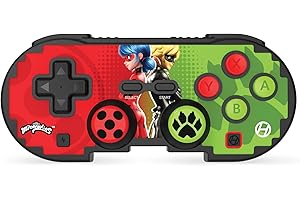 Hyperkin Limited Edition Pixel Art Bluetooth Controller Official Miraculous Edition - Bug & Cat - Officially Licensed - For NINTENDO SWITCH/OLED, WINDOWS 10/11 PC, CHROMEBOOK, MAC, ANDROID, IOS, STEAM, STEAM DECK, ROG ALLY, RASPBERRY PI, AMAZON GAMES™/AMAZON LUNA™, TESLA