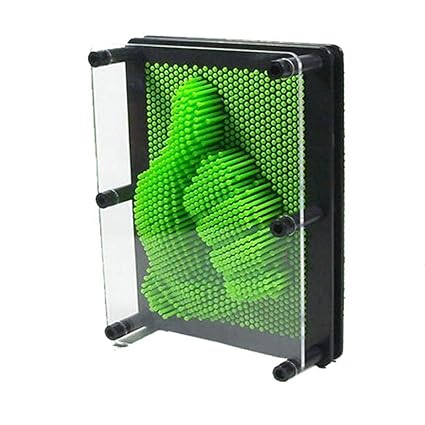 BonZeaL Pin Art Impression 3D Toy Birthday Gifts for Kids Children Friends Brother Sister Toy Gift for Daughter Son Boys Girls Green