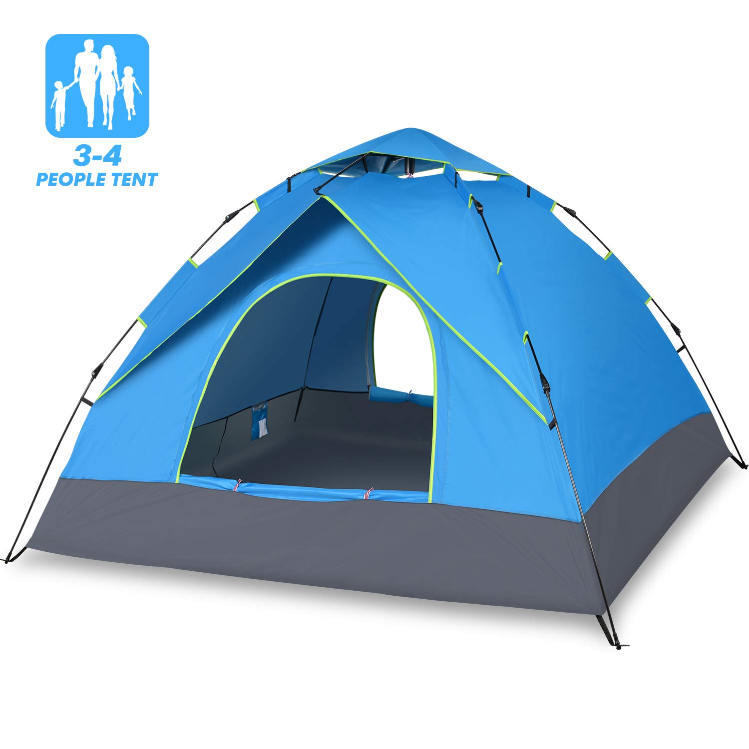 Elover Camping Tent Automatic Instant Pop Up Camping Shelter Beach Tent