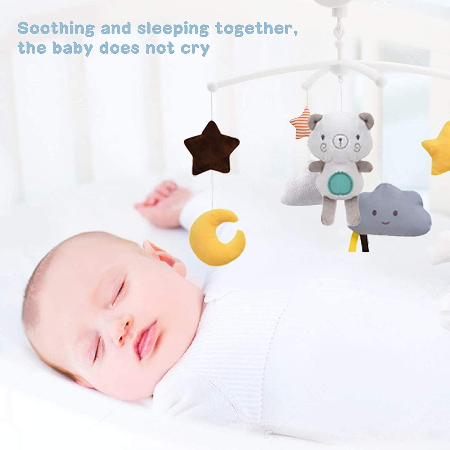 Zichu Mobile Musical Berceau Bebe Mignon Ours En Peluche Carillon Eolien Cloche De Lit Pour Bebe Cadeau Pour Nouveaune Fille Et Garcon Cadeaux De Naissance Et Souvenirs Bebe Et Puericulture Dwteam In