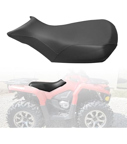 Enjoy Mfg ATV Seat Cover - Fits Can-Am Renegade 500/800 (2007-2011) - Red/Black Standard - View #11