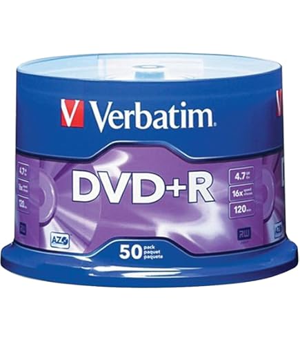Amazon.com: Verbatim DVD+R Blank Discs AZO Dye 4.7GB 16X