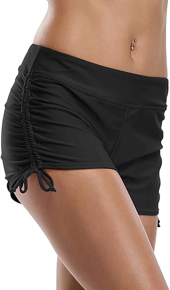 amazon women's swim boy shorts