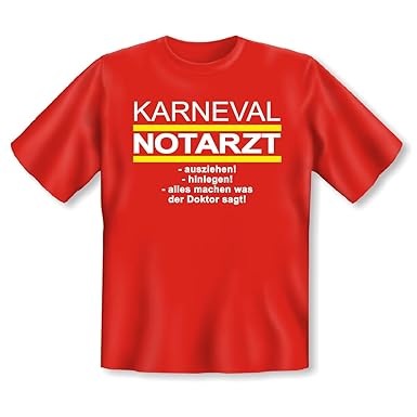 T Shirt Karneval Notarzt Lustiges Schnelles Kostüm Für