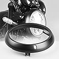HARDREV Fits for Kawasaki z900rs 2018-2024 Headlight Rim Plating W800 2020-2024 Headlamp rim fairing cover Z 900RS SE CAFE 2019 2021 2022 2023 Accessories (Matt black)