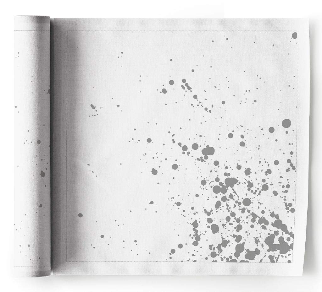 MYdrap SLA32N3/101-11 Dinner-Servietten 6 pro Rolle 32 x 32cm, Leinen Silver Splash Napkin, Linen