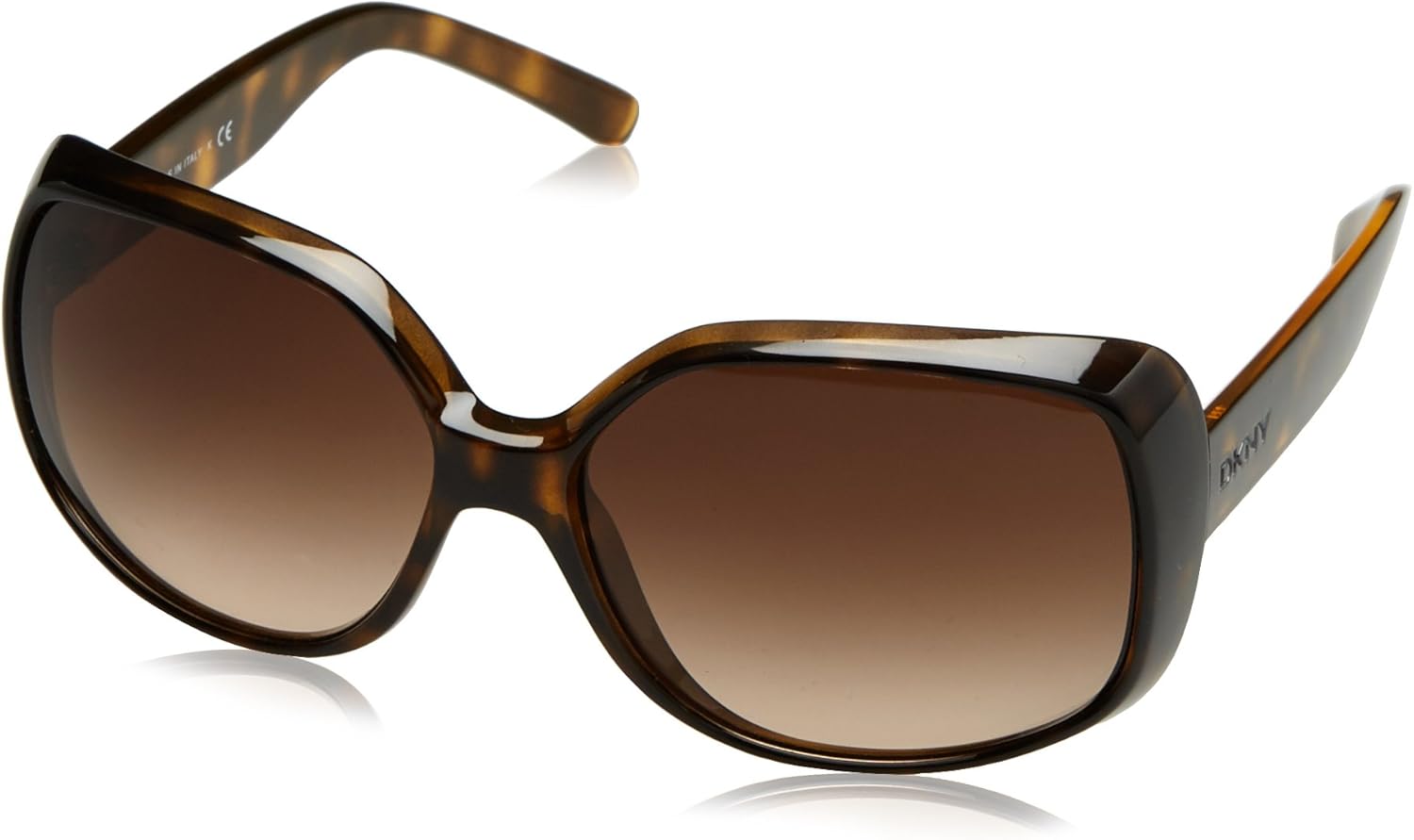 DKNY Women's DY4101 Sunglasses, Brown (Dark Havana 301613), One Size