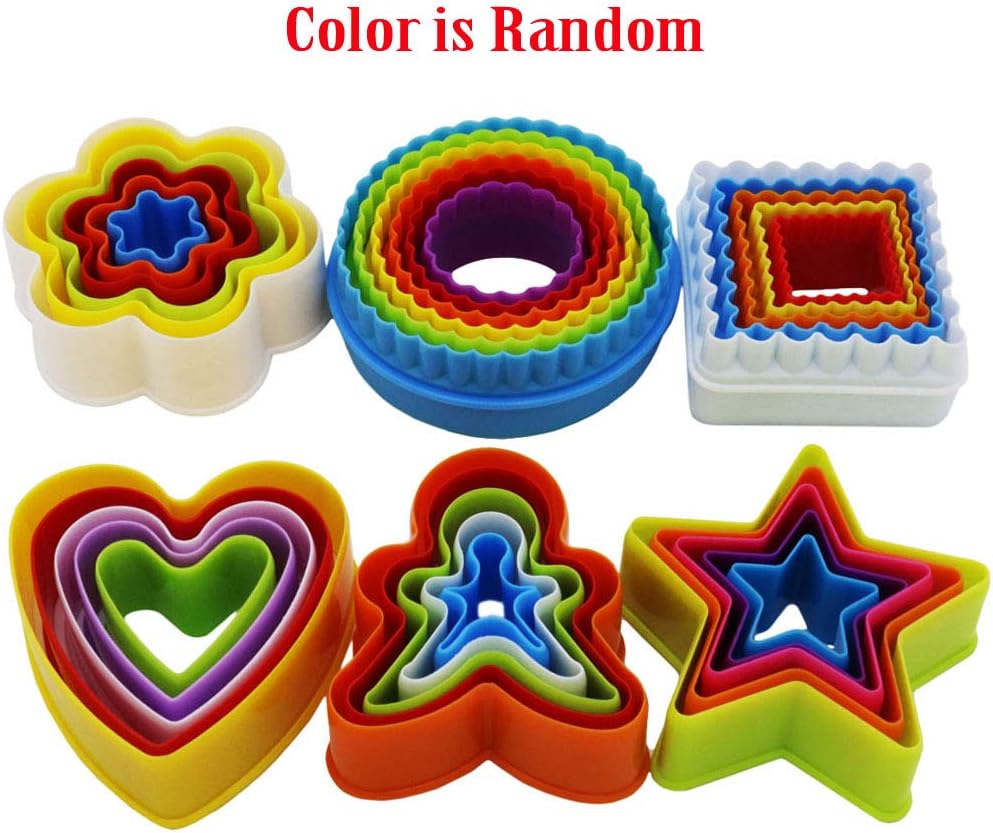 Cookie Cutter Shapes Set, 32Pcs 6 Shapes Biscuit Cutters Shapes - Image 3
