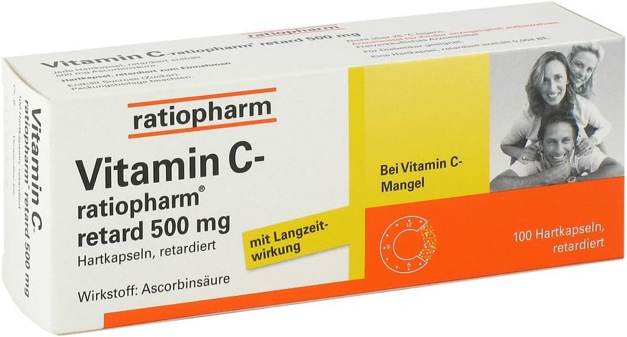 Vitamin C-ratiopharm retard 500 mg Kapseln, 100 pcs