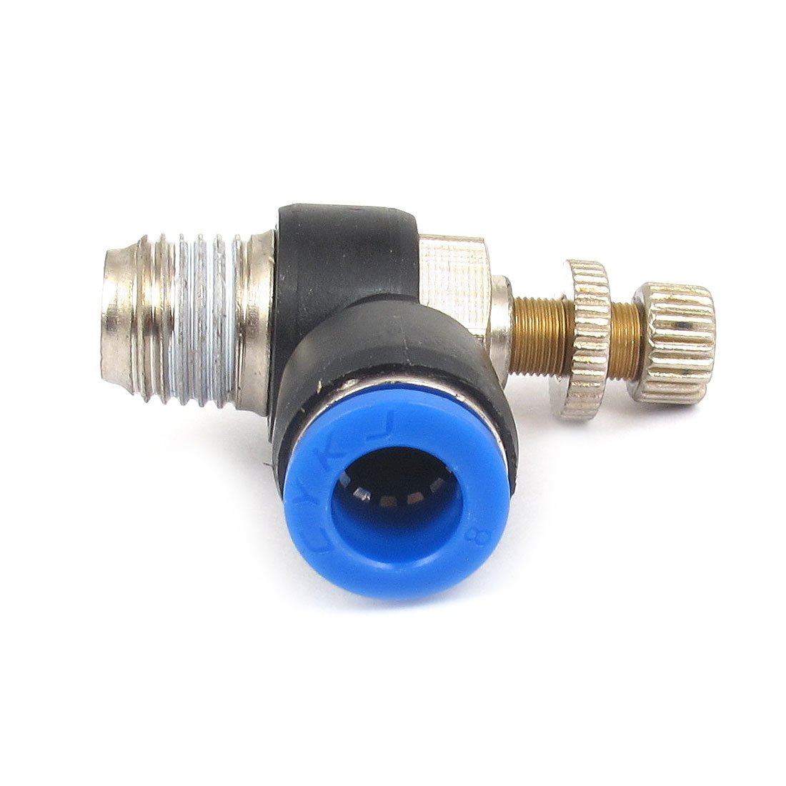 sourcingmap 8mm x 1/4BSP Speed Control Valve Connector Pneumatic Push in Fitting