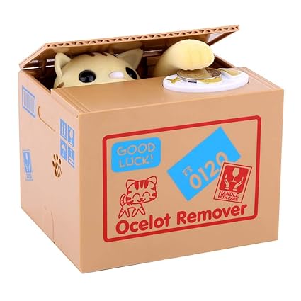 Amazon Co Jp Acogedor ねこ貯金箱 自動コイン機 面白くて可愛い