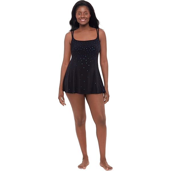 Amazon.com: Great Lengths Women's Empire Princess Seam Swimdress, Robby  Dots, 10 : Clothing, Shoes & Jewelry