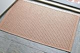 WaterHog Fashion Commercial-Grade Entrance Mat, Indoor/Outdoor Charcoal Floor Mat 3' Length x 2' Width, Medium Brown by M+A Matting