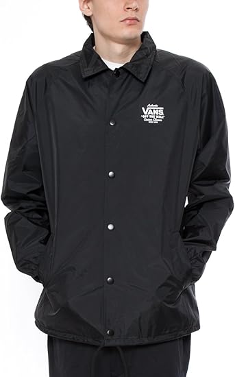 Amazon Co Jp バンズ Vans シンプル スモール ロゴ コーチジャケット Torrey Vn0002muy28 ブラック L 服 ファッション小物