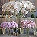 Vivian Artificial Silk Flower Plant for Party Wedding Home Decor Butterfly Orchid (Pink)