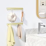 Josmimic Wall Necklace Organizer Holder Gold 2 Pack Wall Mounted Jewelry Display view 6
