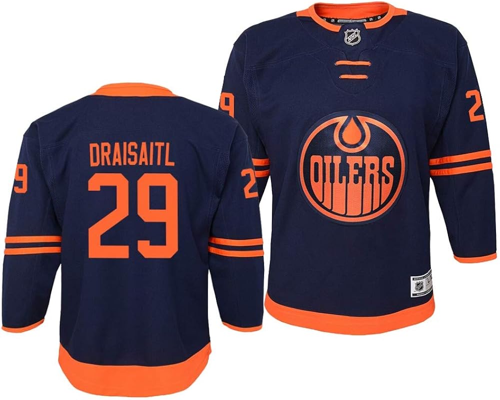 Amazon.com: Leon Draisaitl Edmonton Oilers #29 Navy Kids Youth 4-20 Alternate Premier Jersey 