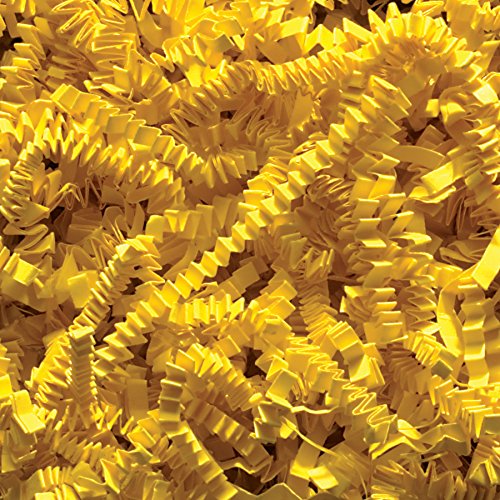 2 Pound Crinkle Cut Paper Shred - Yellow
