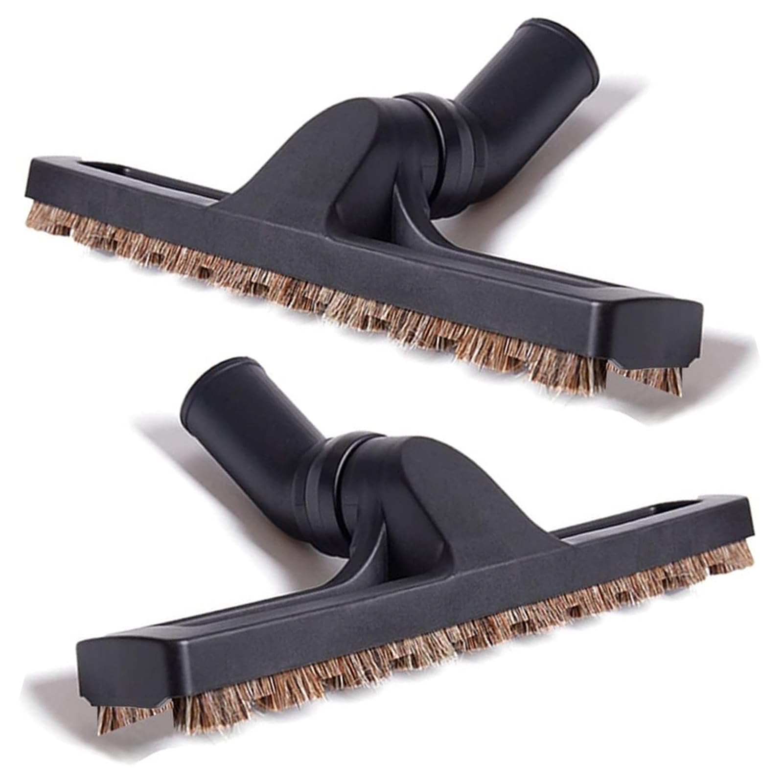Photo 1 of 2Pcs Upgraded Vacuum Floor Brush Universal Vacuum Hardwood Brush 1 1/4 inches Durable Vacuums Hard Floor Brushes Multi Vacuum Accessories with Horse Hair Soft Bristles Attachment for Shop Vac