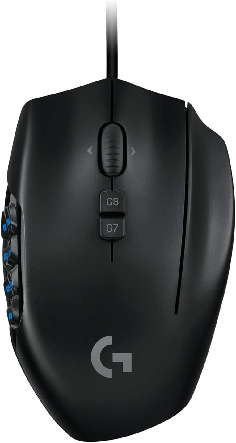 Logitech G600 MMO Gaming Mouse, RGB Backlit, 20 Programmable Buttons: Computers & Accessories