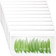 Greater Goods Reusable Food Storage Bags - BPA Free, Food Grade Ziplock Freezer Bags Made from PEVA (10 Small)