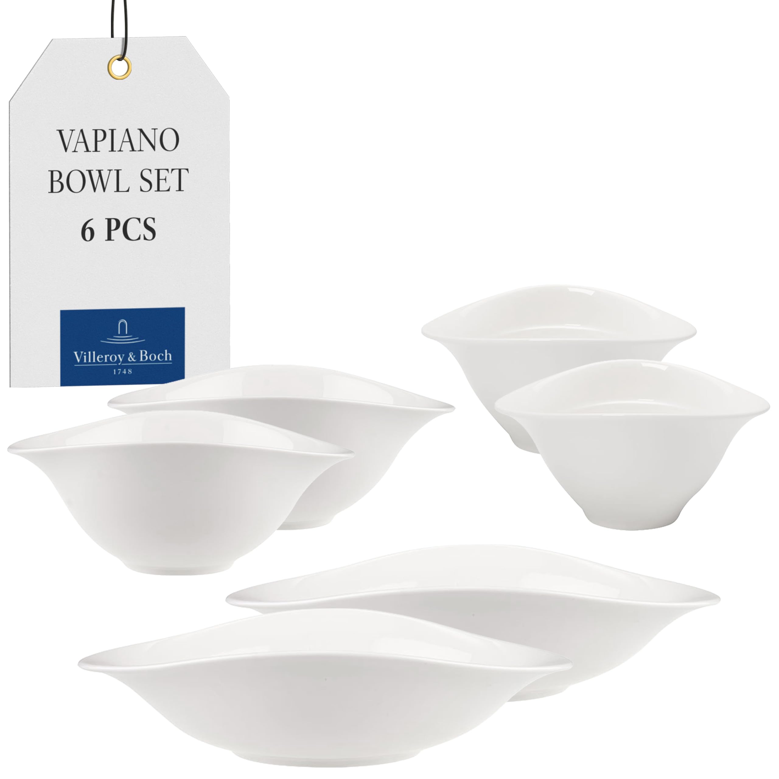 Villeroy & Boch Bowls Set Vapiano - 6-piece, White