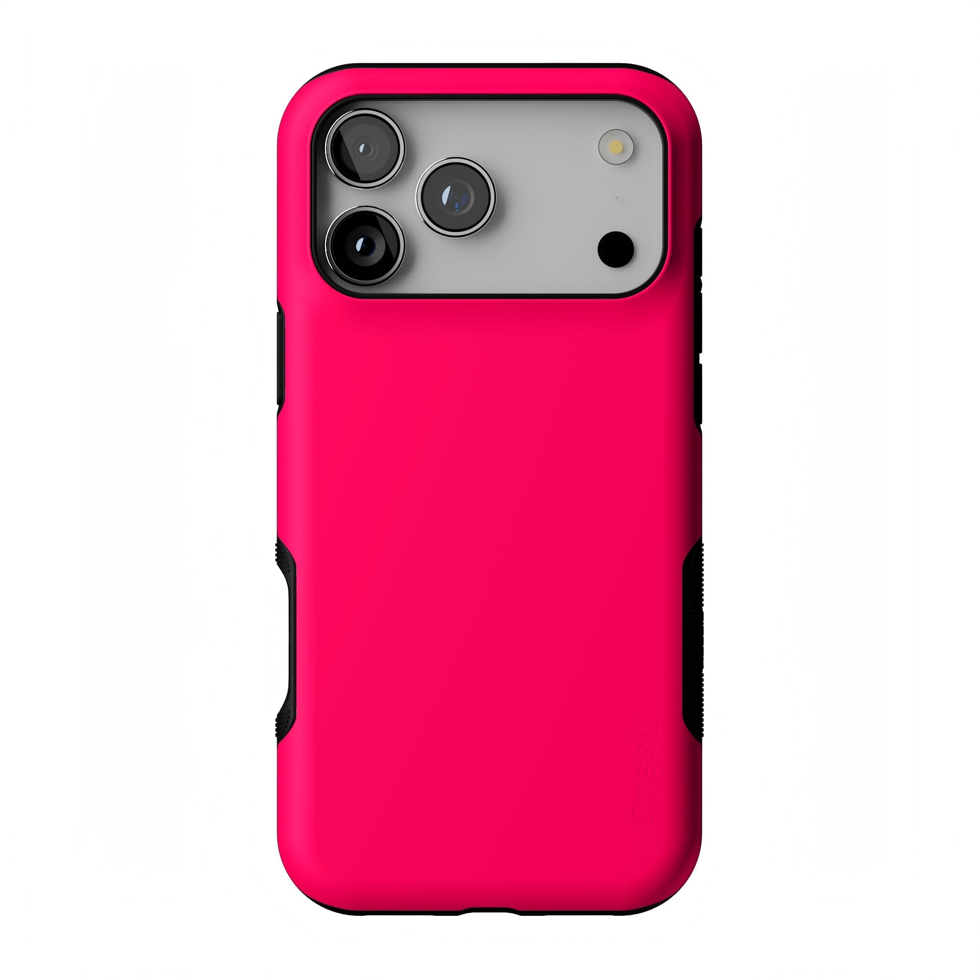 Casely iPhone 17 Pro Max Case | Think Pink | Solid Neon Pink | Bold Protective Design | Compatible with MagSafe