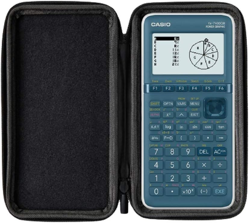 Calculator Case by WYNGS for Scientific Calculator and Graphic Casio Casio FX-7400GII, Black, FX 7400 GII