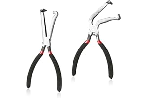 2pcs Electrical Disconnect Pliers, Electrical Connector Pliers with Anti-Slip Handle Carbon Steel Automotive Electrical Conne