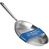 Misen 5-Ply Stainless Steel 12" Frying Pan - Professional Cookware for Induction, Gas and Electric - Dishwasher Safe, Oven Safe to 800°F - Durable, Versatile, Even Heating