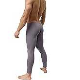 IYUNYI Mens Thin Ice Silk Compression Baselayer Thermal Long Johns Underwear