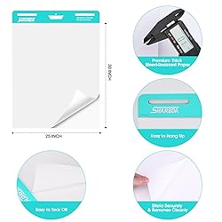 SHARBDA Sticky Easel Pad, 25 in x 30 in,Flip Chart