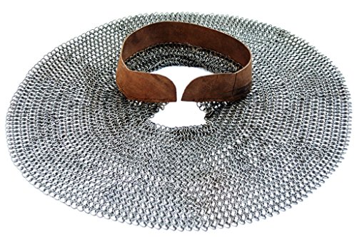 Aventail for Helm-Alternating Dome Riveted Construction-Rings,Solid Flat Rings