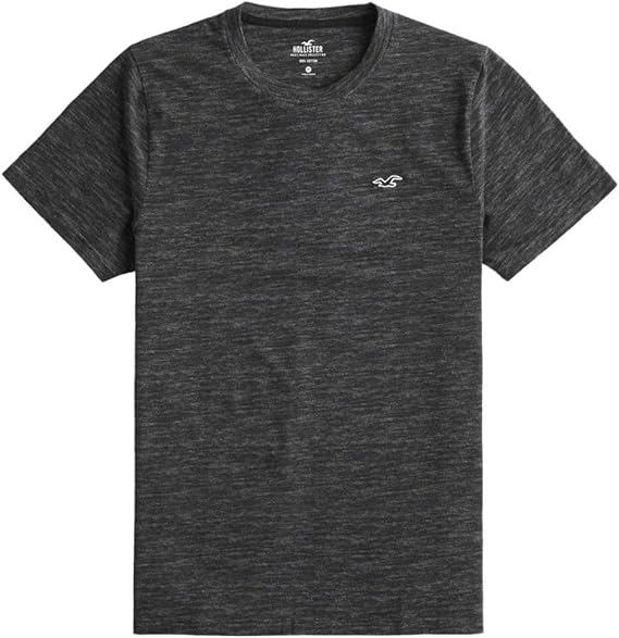 Amazon ホリスター メンズ ｔシャツ 半袖 Must Have Crewneck T Shirt ヘザーブラック Lサイズ 並行輸入品 Tシャツ カットソー 通販