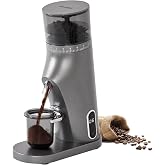 Gemilai Electric Conical Burr Coffee Grinder, Coffee Bean Grinder with Smart 60S Timer, 60 Precise Adjustable Grind Settings for Espresso, 2-12 Cup, Easy to Clean, Durable &amp; Quiet, G9010B Grey