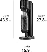 Sodastream Gaia Manual Sparkling Water Maker Cordless 1 L Bottle Black view 5