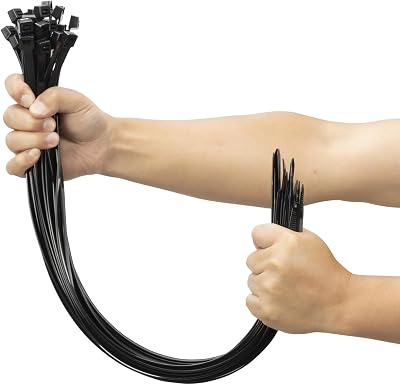 XINGO 100 Pcs Heavy Duty Cable Ties 600mm x 9mm 80 kg UV Resistant