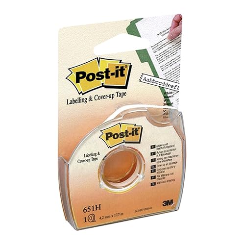PostIt Labeling and CoverUp Tape , 1 x 700 Inches, White (658