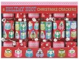 The Gift Wrap Company Tom Smith Christmas Crackers - Holiday Hoot Holiday Crackers (Pack of 6)
