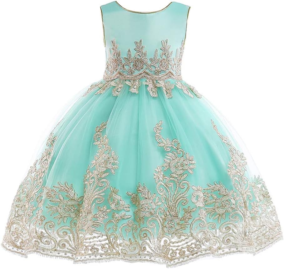 JIANLANPTT Flower Girl Dresses Toddler Little/Big Girls Birthday Party Dress