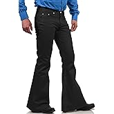 70s Disco Pants for Men,Mens Bell Bottom Jeans Pants,60s 70s Bell Bottoms Vintage Denim Pants Jeans for Men