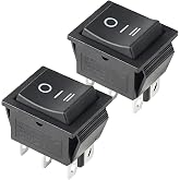 Zookpr 2 Pk for Compatible Start On Off Switch for Harbor Freight Predator | Fit 7000/8750/9500 Watt 63086 63085 63087,3-position momentary rocker, snap-in panel mount, 1.22"x0.97" size, Champion/Firman